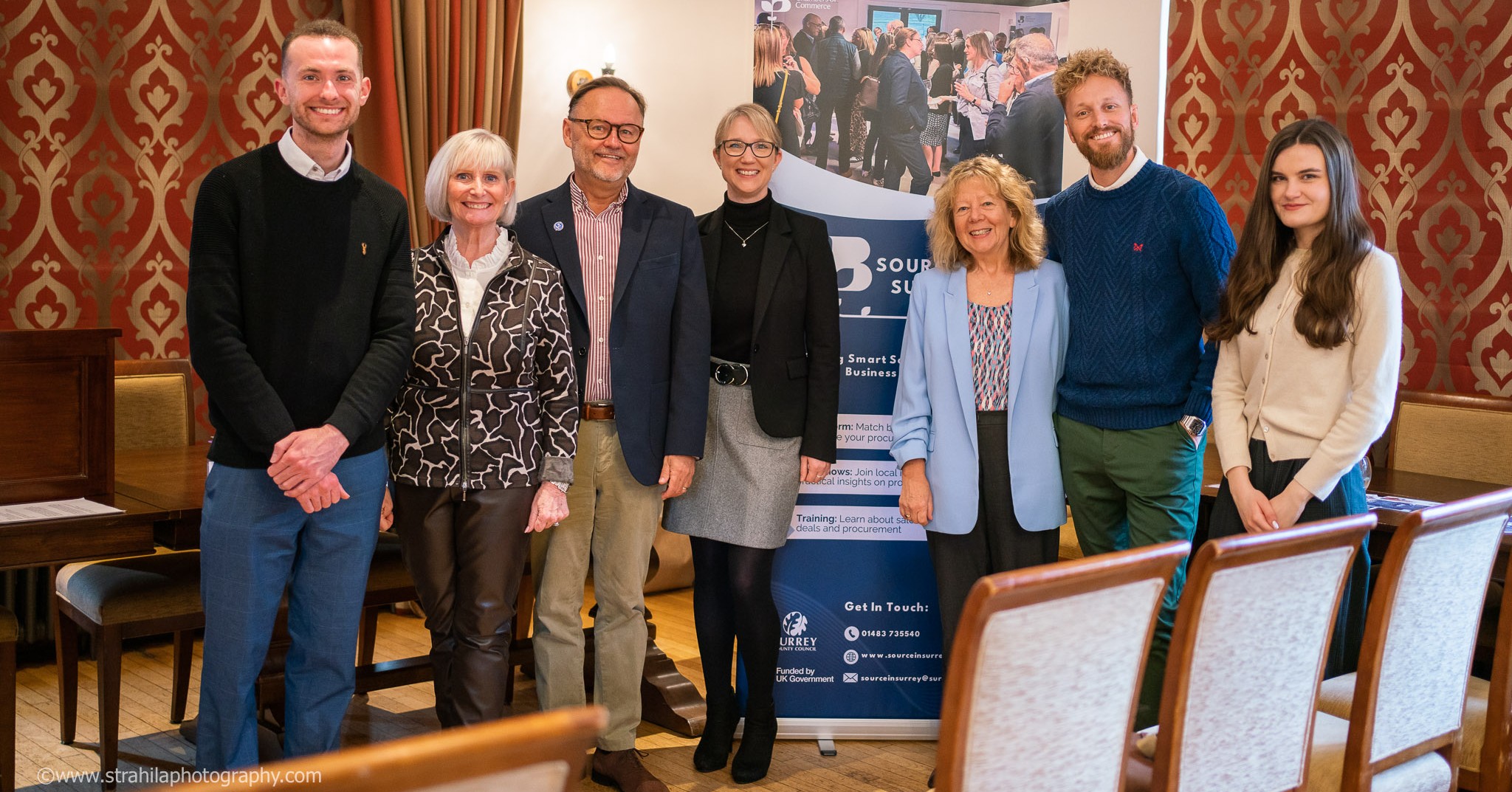 Photo of the Source in Surrey team with Sebnini at Tandridge Golf Course 