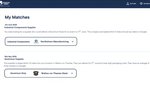 Photo of Matched Suppliers 